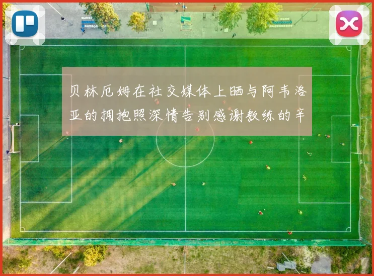 贝林厄姆在社交媒体上晒与阿韦洛亚的拥抱照深情告别感谢教练的辛勤付出